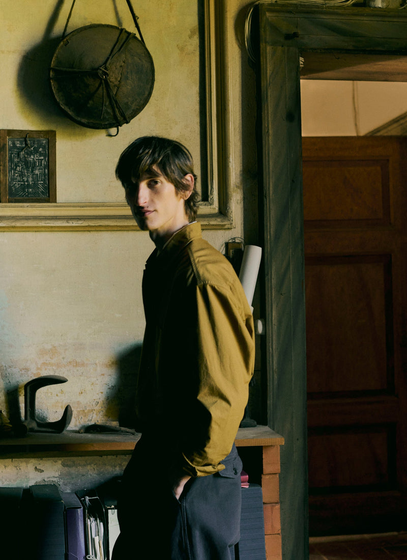 Garment Dyed Oxford Shirt | Old Gold