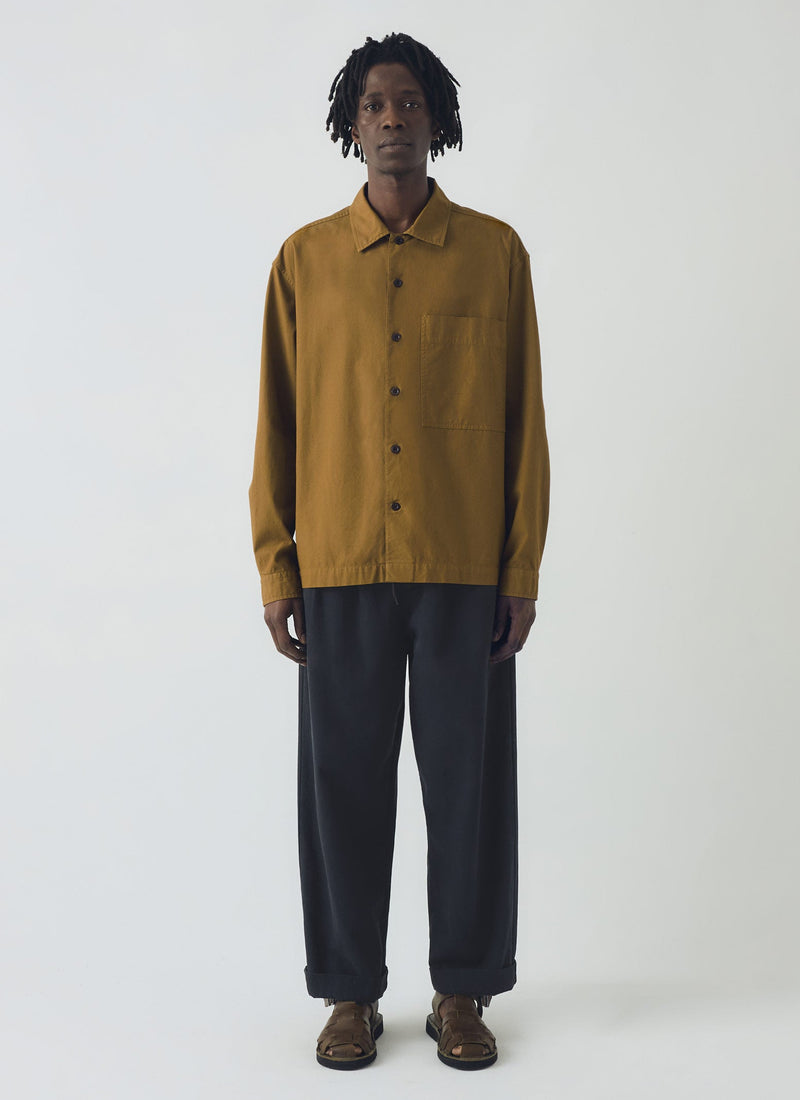 Garment Dyed Oxford Shirt | Old Gold