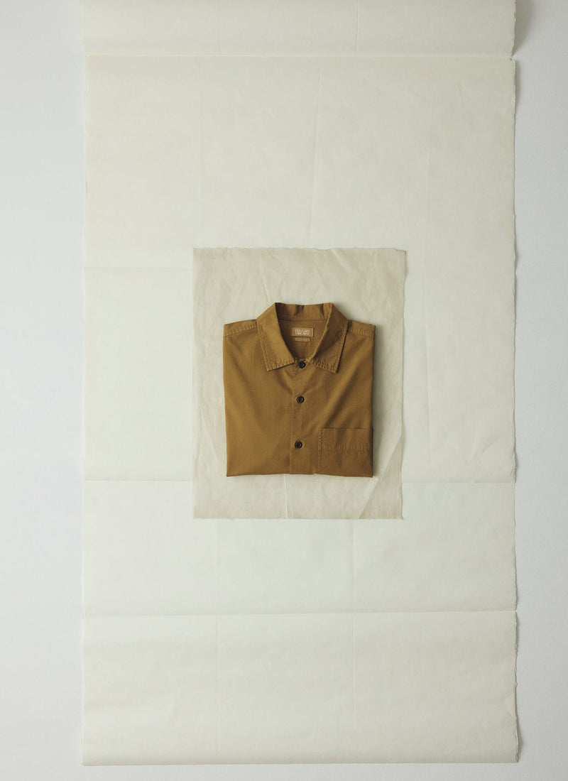Garment Dyed Oxford Shirt | Old Gold