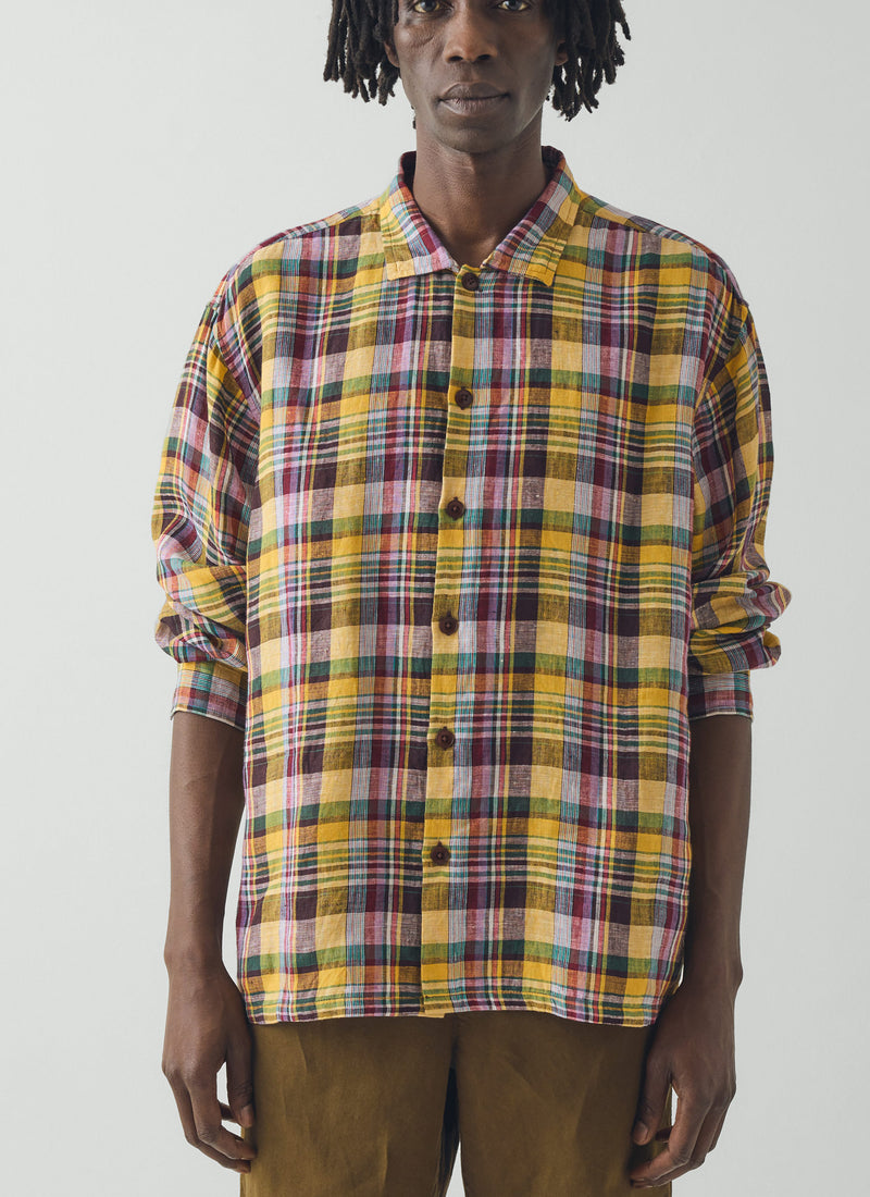 Gelato Check Linen Shirt | Multi