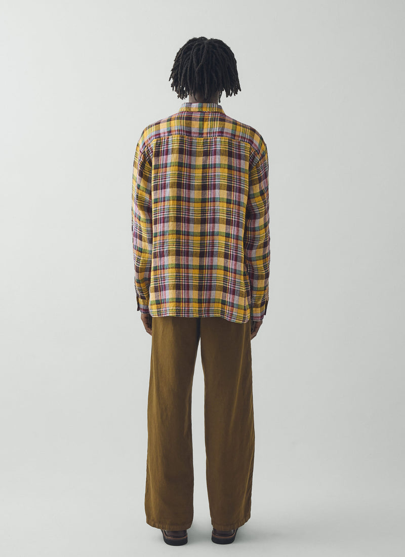 Gelato Check Linen Shirt | Multi