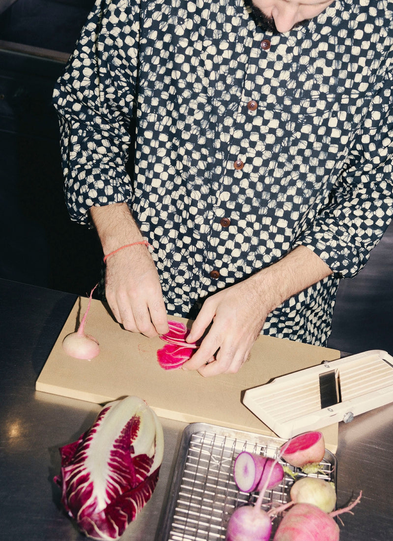 Batik Cook Check Shirt | Oil Green