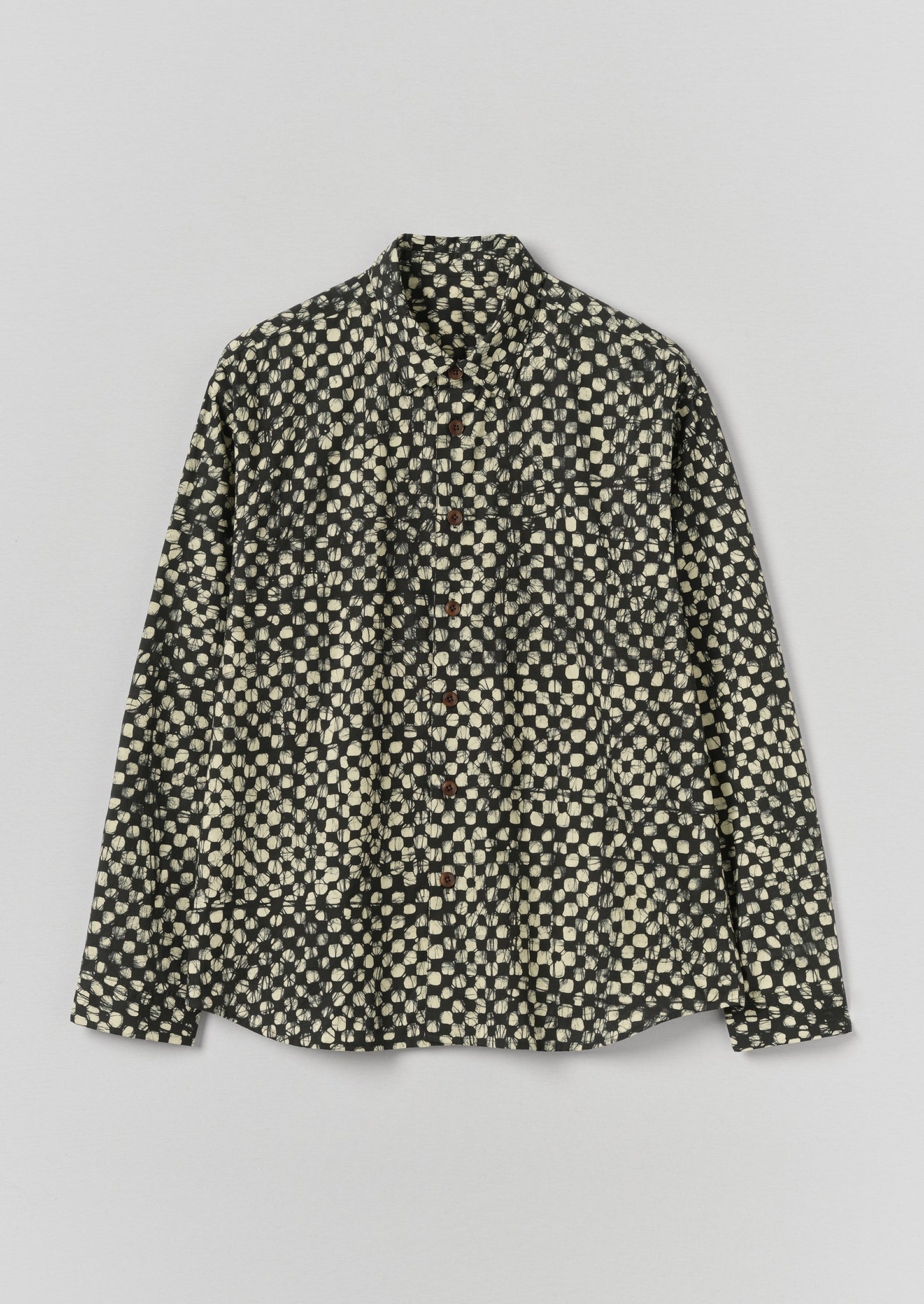 Batik Cook Check Shirt | Oil Green