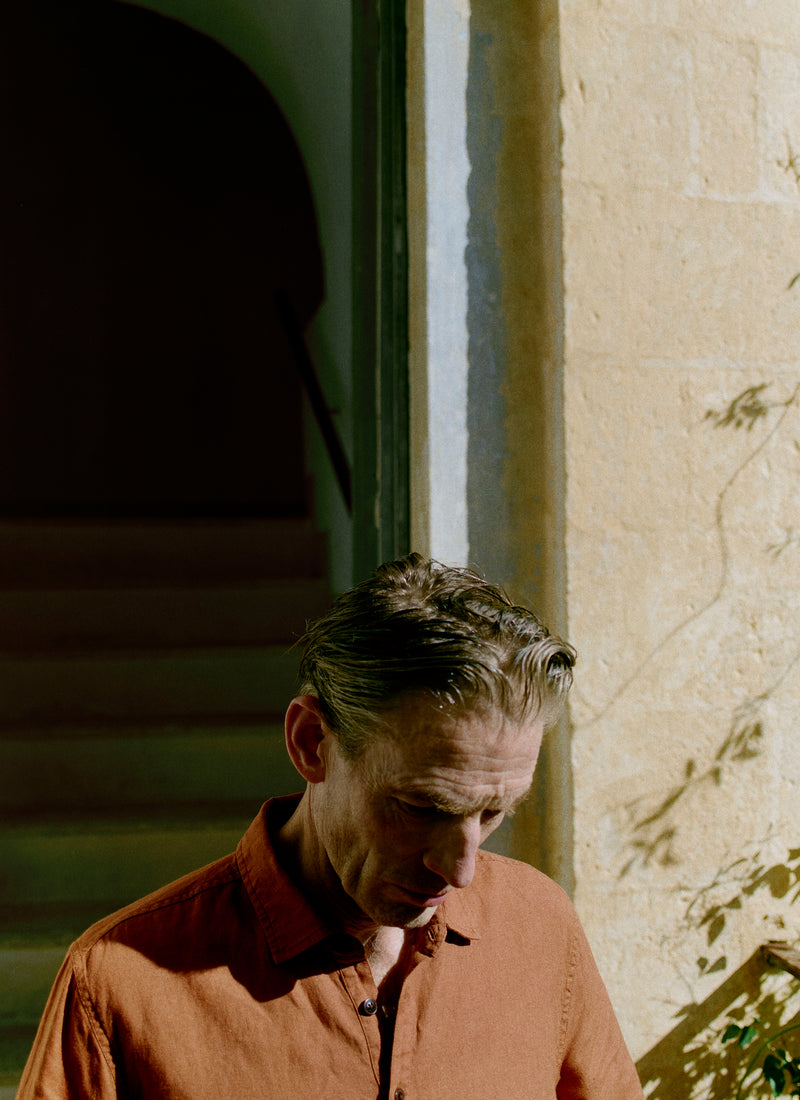 Half Placket Linen Shirt | Copper