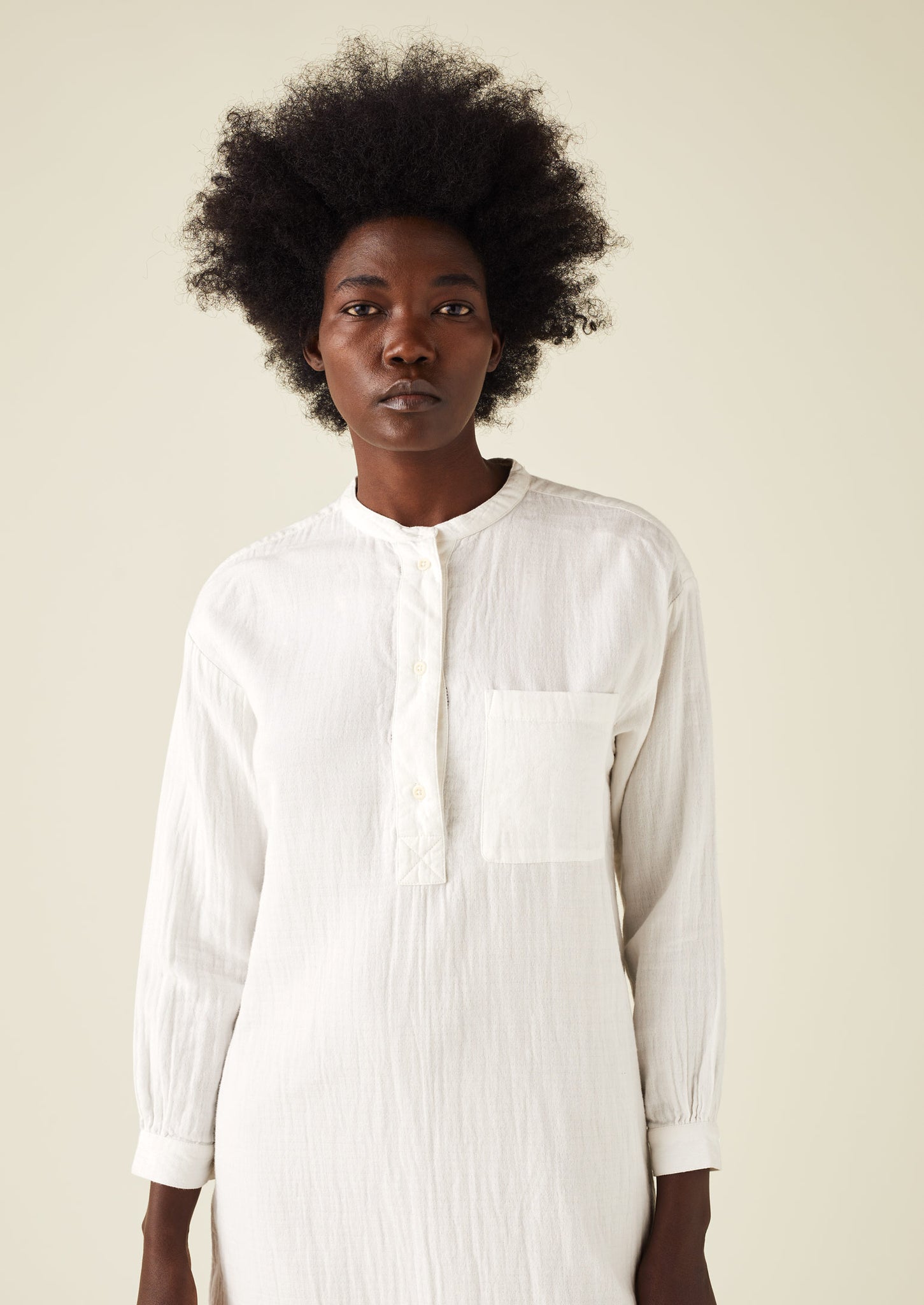 Long sleeve cotton night shirt sales