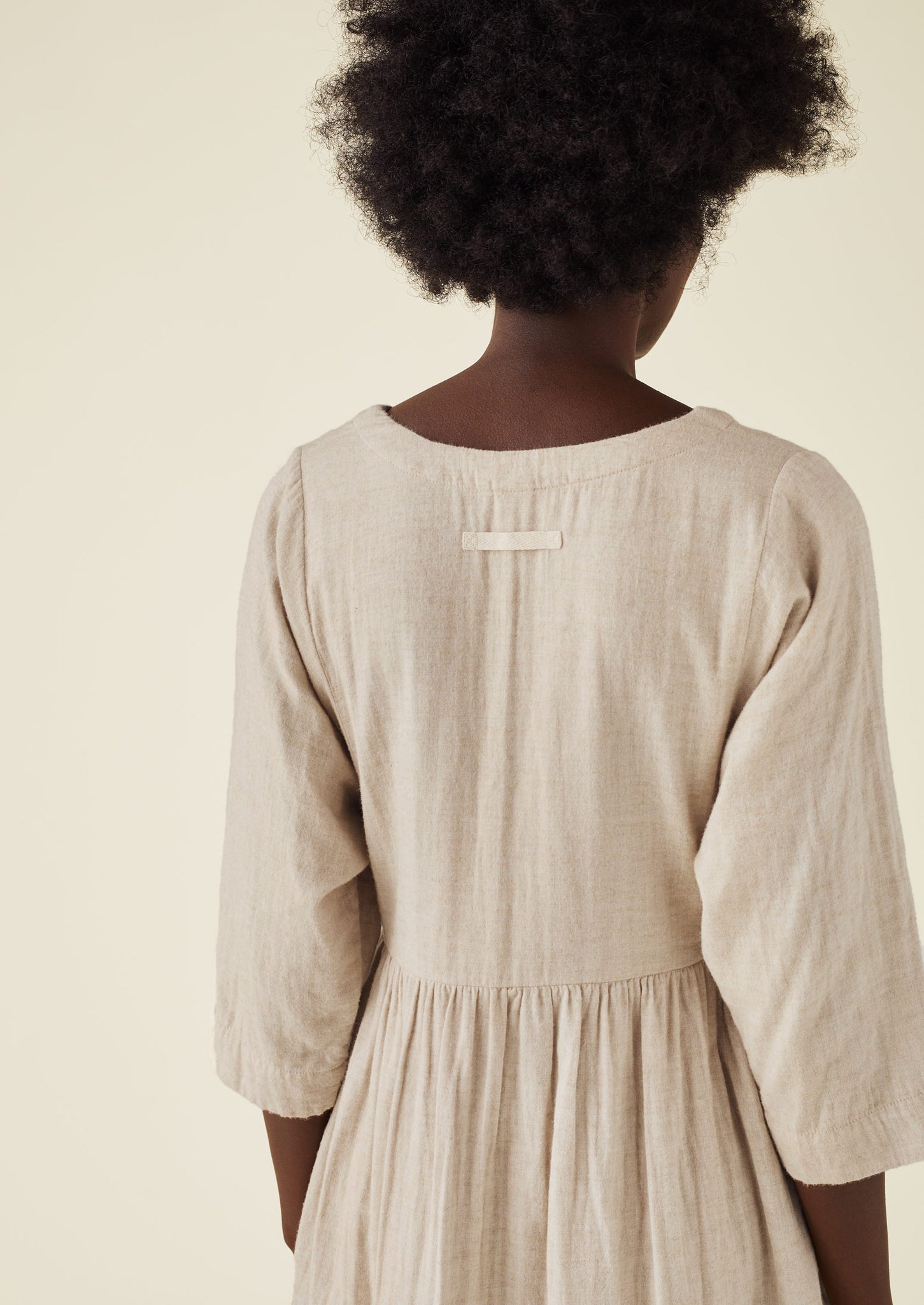 Soft Double Cotton Nightdress | Sand