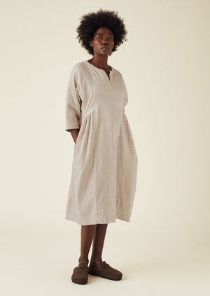 Soft Double Cotton Nightdress | Sand