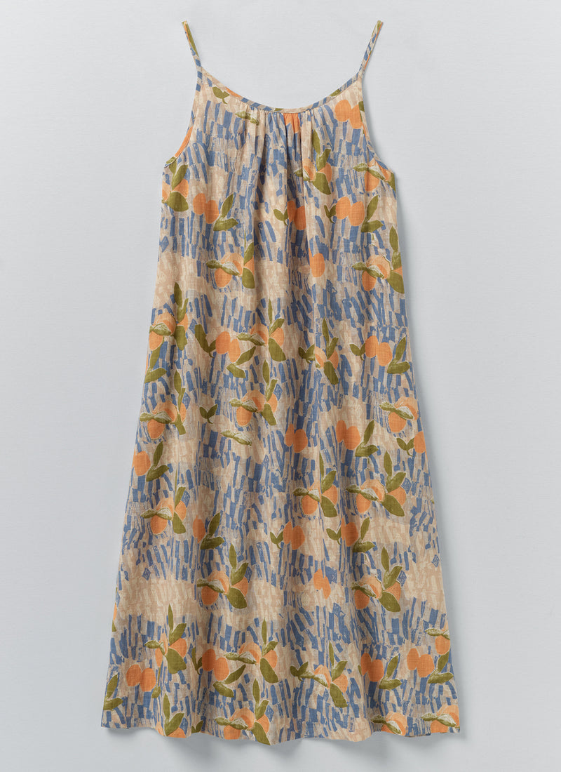 Picnic Print Cotton Nightdress | Ecru/Multi