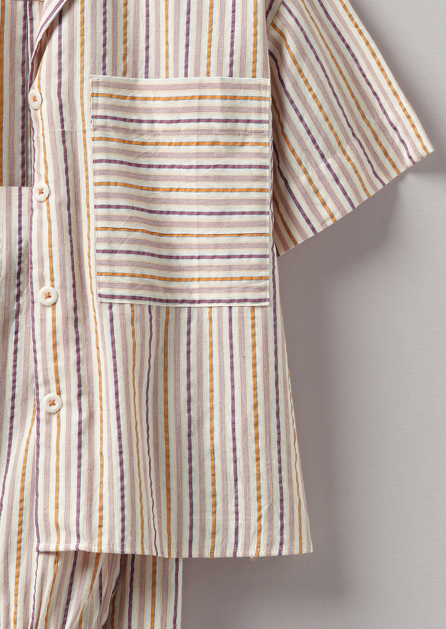Scout Stripe Cotton Pyjamas | Marigold