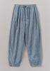 Lightweight Linen Cotton Balloon Trousers | Dusty Blue