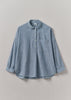 Lightweight Linen Cotton Lounge Top | Dusty Blue