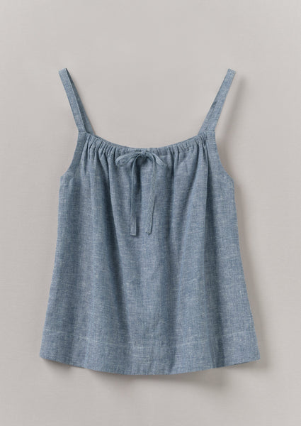 Lightweight Linen Cotton Cami Dusty