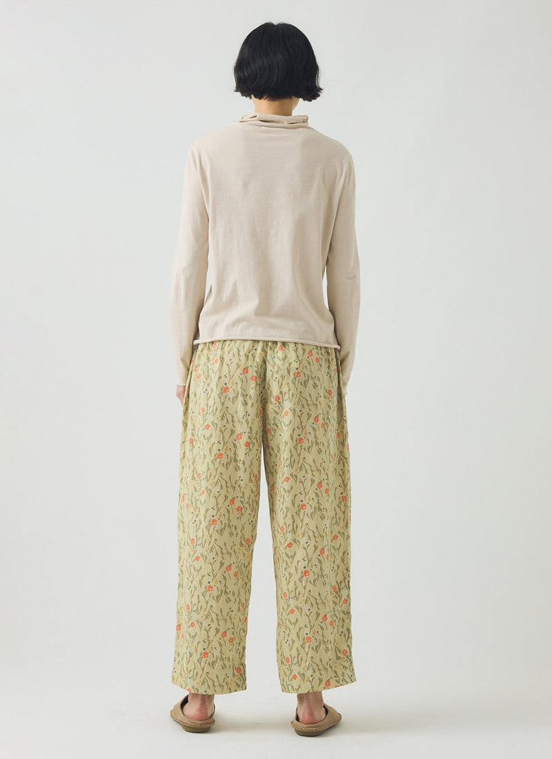 Seaweed Print Pyjama Trousers | Light Sage