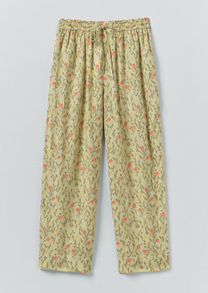 Seaweed Print Pyjama Trousers | Light Sage
