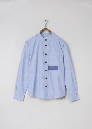 Renewed Jasper Chambray Shirt Size M (002) | Chambray Blue