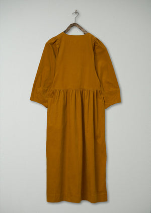 Renewed Maya Organic Cotton Needlecord Dress Size S (104) | Bonfire