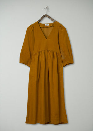 Renewed Maya Organic Cotton Needlecord Dress Size S (104) | Bonfire