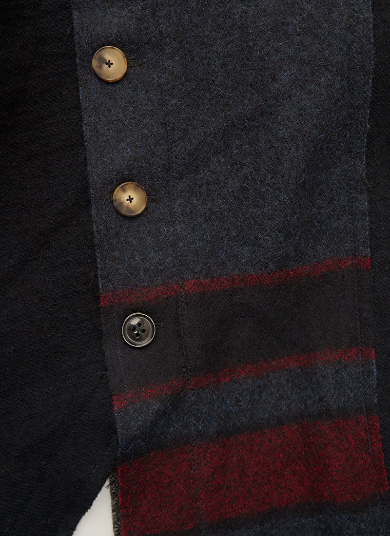 Renewed Cropped Jacket By Bethany Williams | Navy Multi