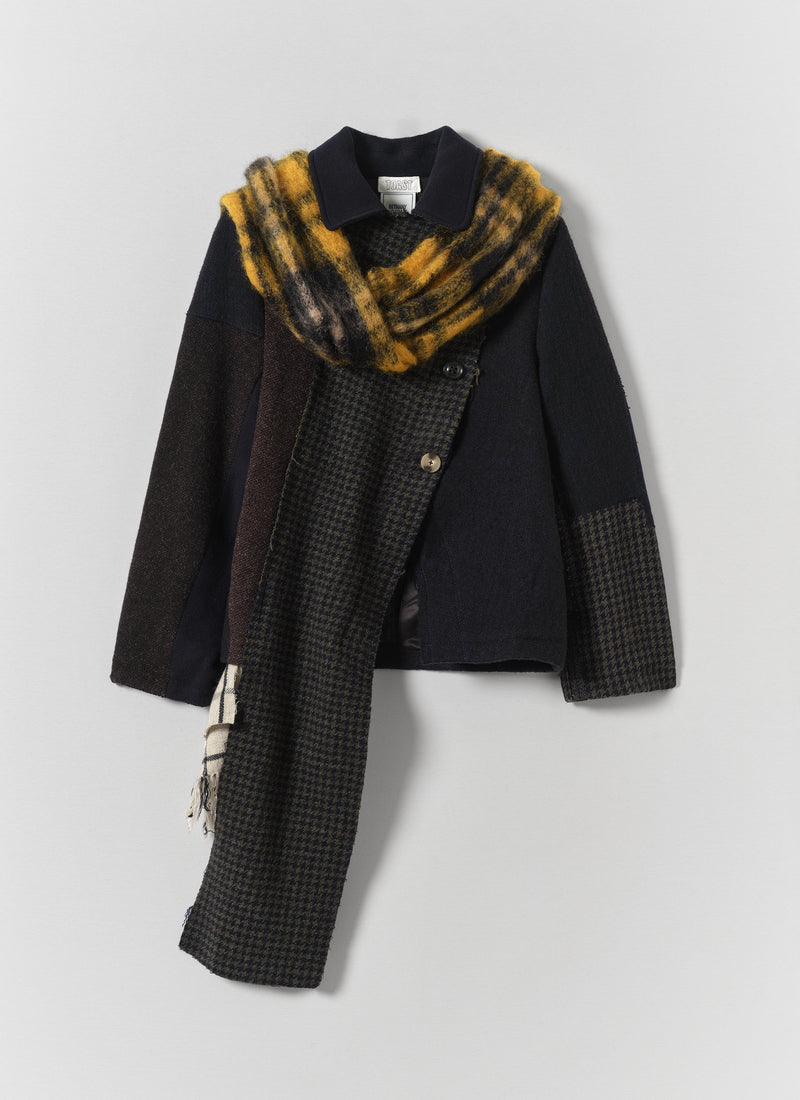 Renewed Cropped Jacket By Bethany Williams | Navy Multi