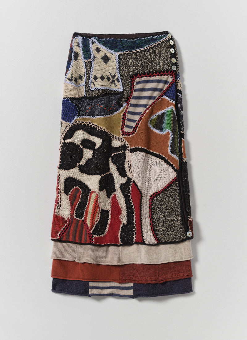 Renewed Knitted Skirt By Bethany Williams | Multi