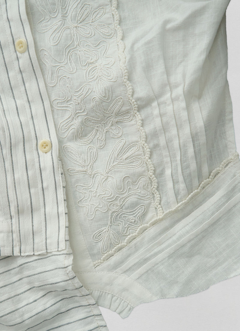 Renewed Striped Shirt By Bethany Williams | Ecru