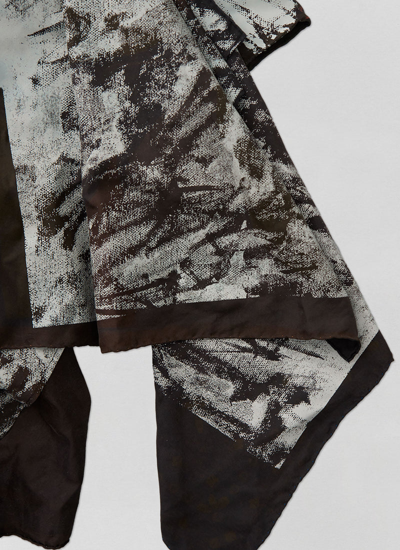 Renewed Draped Silk Top By Bethany Williams | Brown Multi