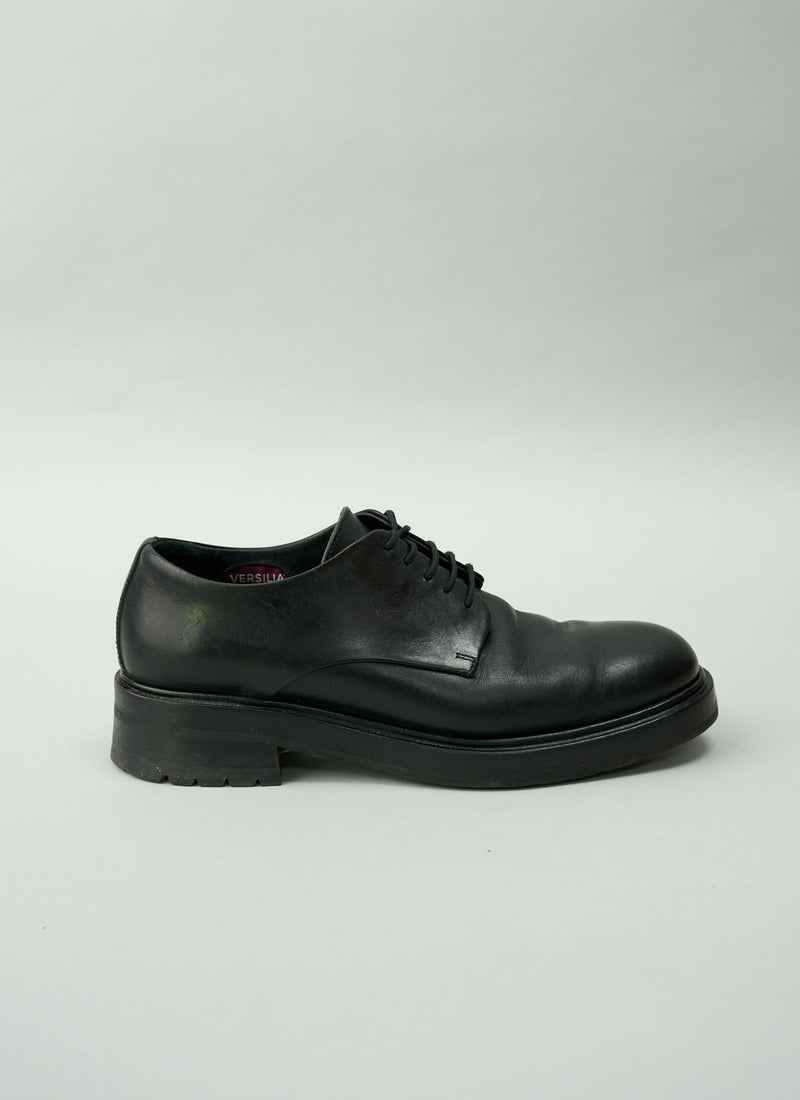 Reworn Sturlini Leather Derby Shoes Size 40 (760) | Black