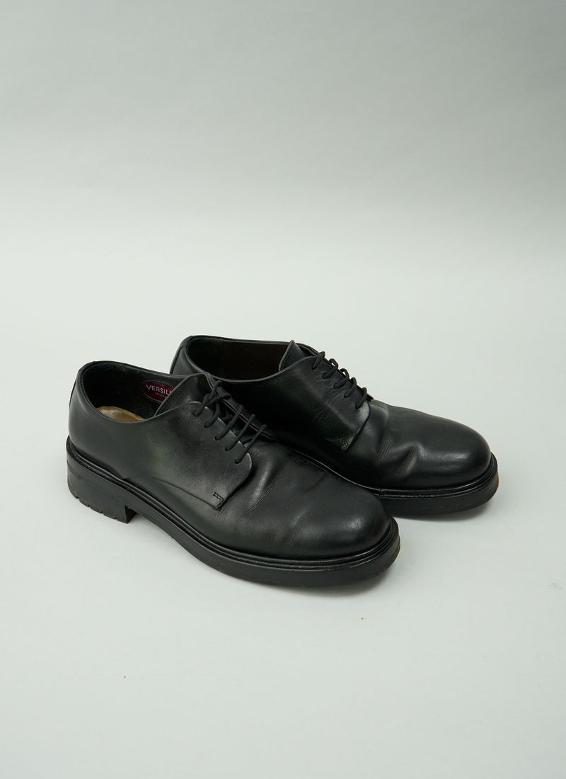Reworn Sturlini Leather Derby Shoes Size 40 (760) | Black