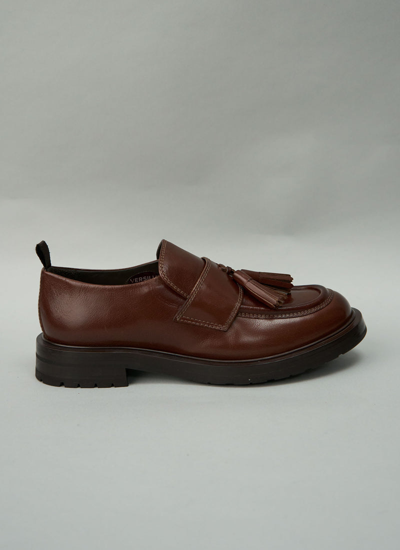 Reworn Sturlini Tassel Loafer Size 40 (591) | Tobacco