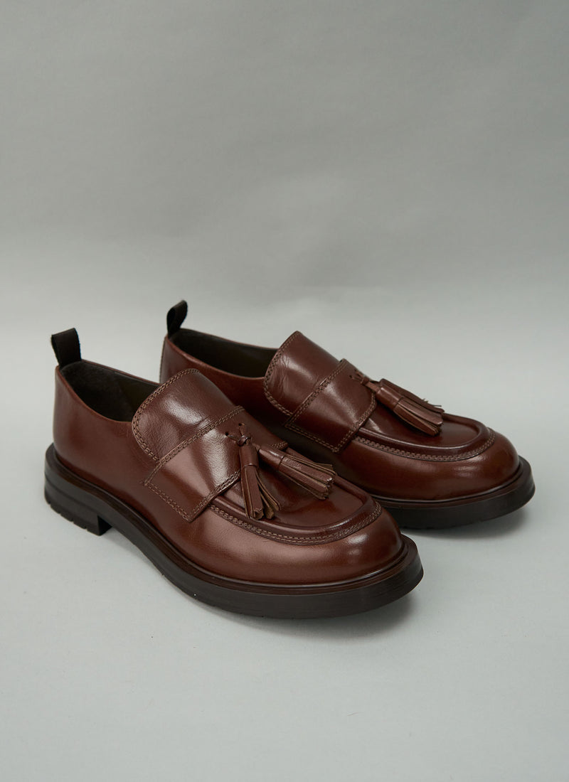 Reworn Sturlini Tassel Loafer Size 40 (775) | Tobacco