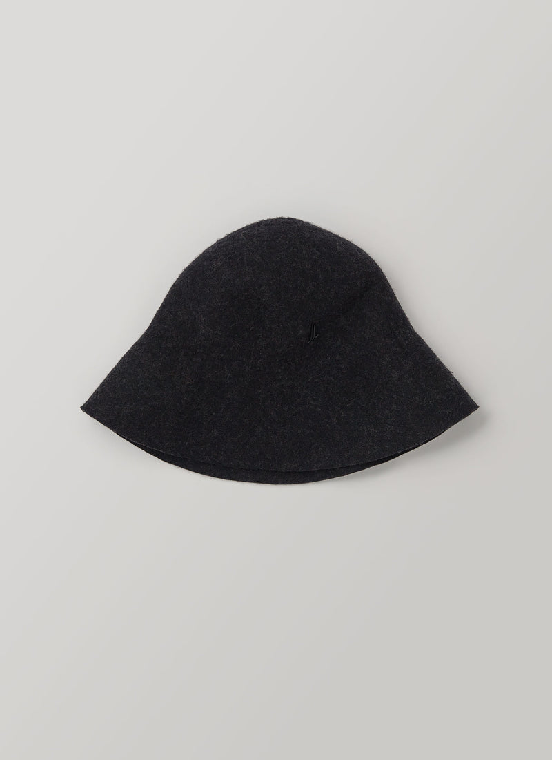 Reworn Wool Felt Hat (099) | Anthracite