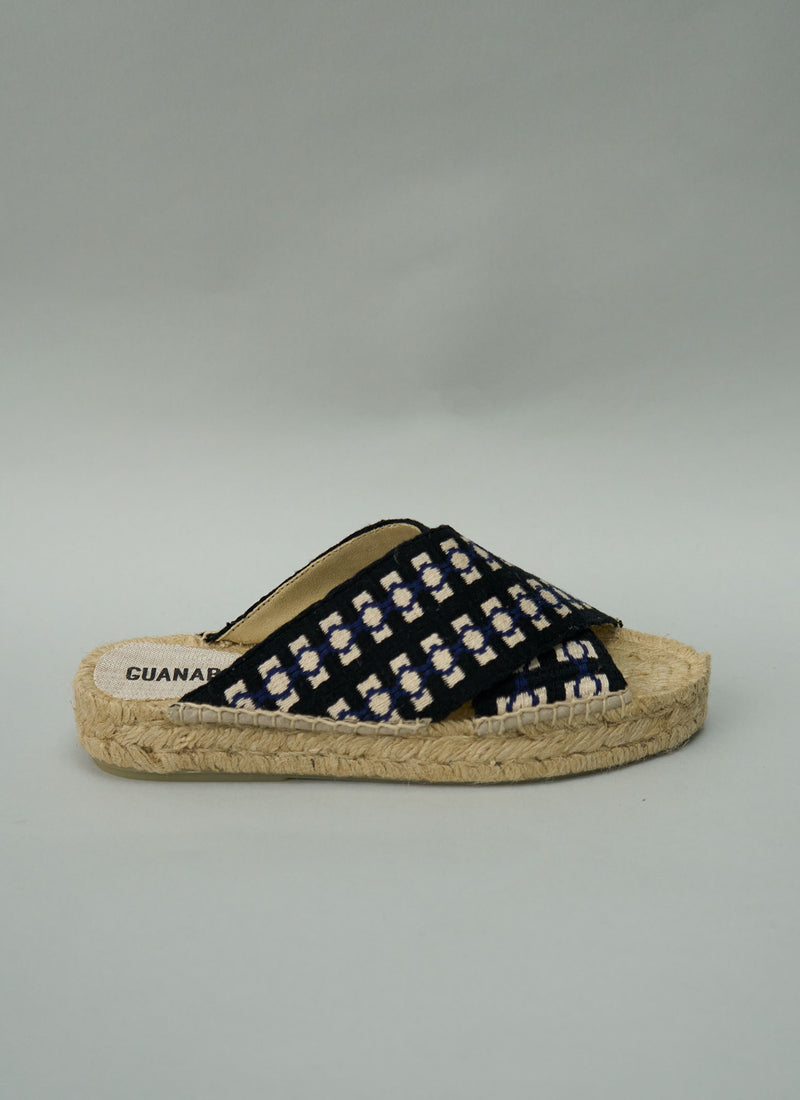 Reworn  Hand Woven Espadrilles Size 37 (738) | Blue