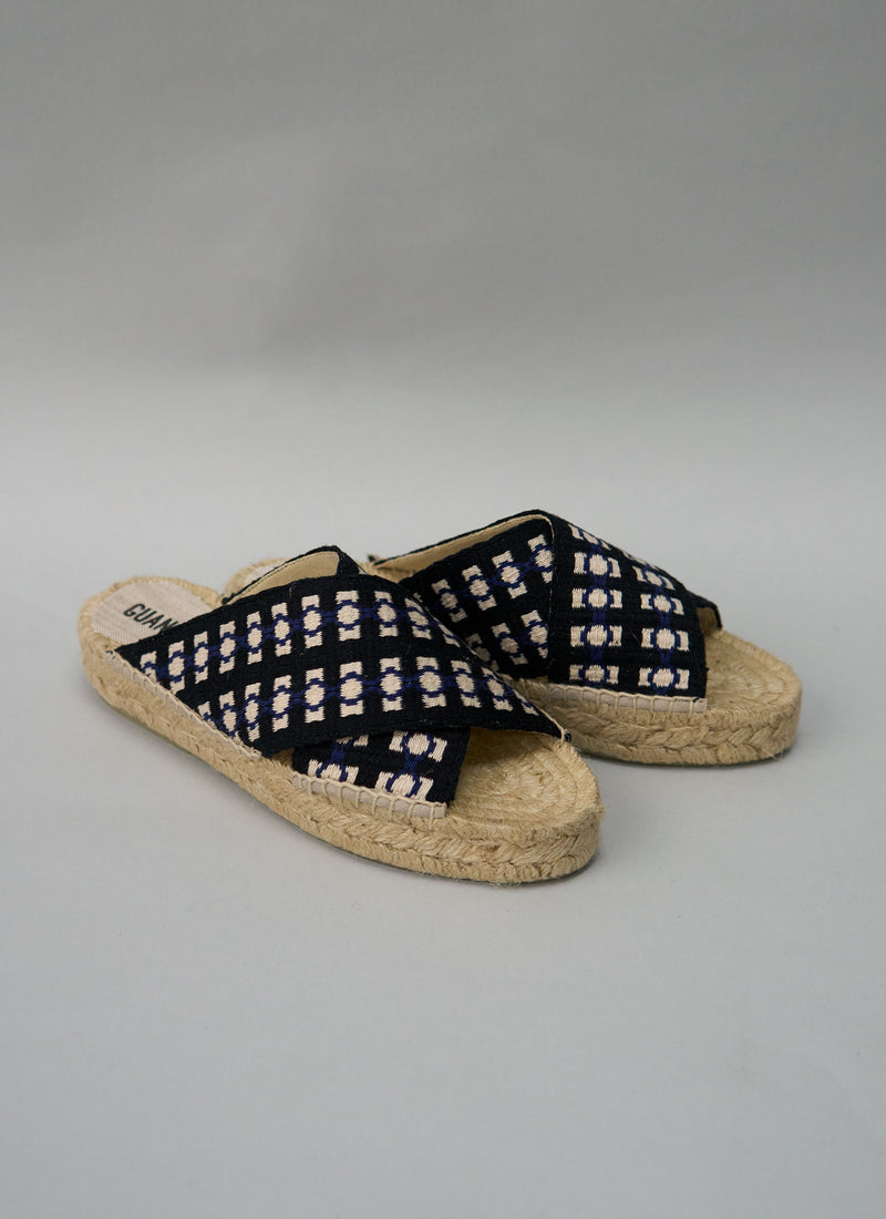 Reworn  Hand Woven Espadrilles Size 37 (738) | Blue