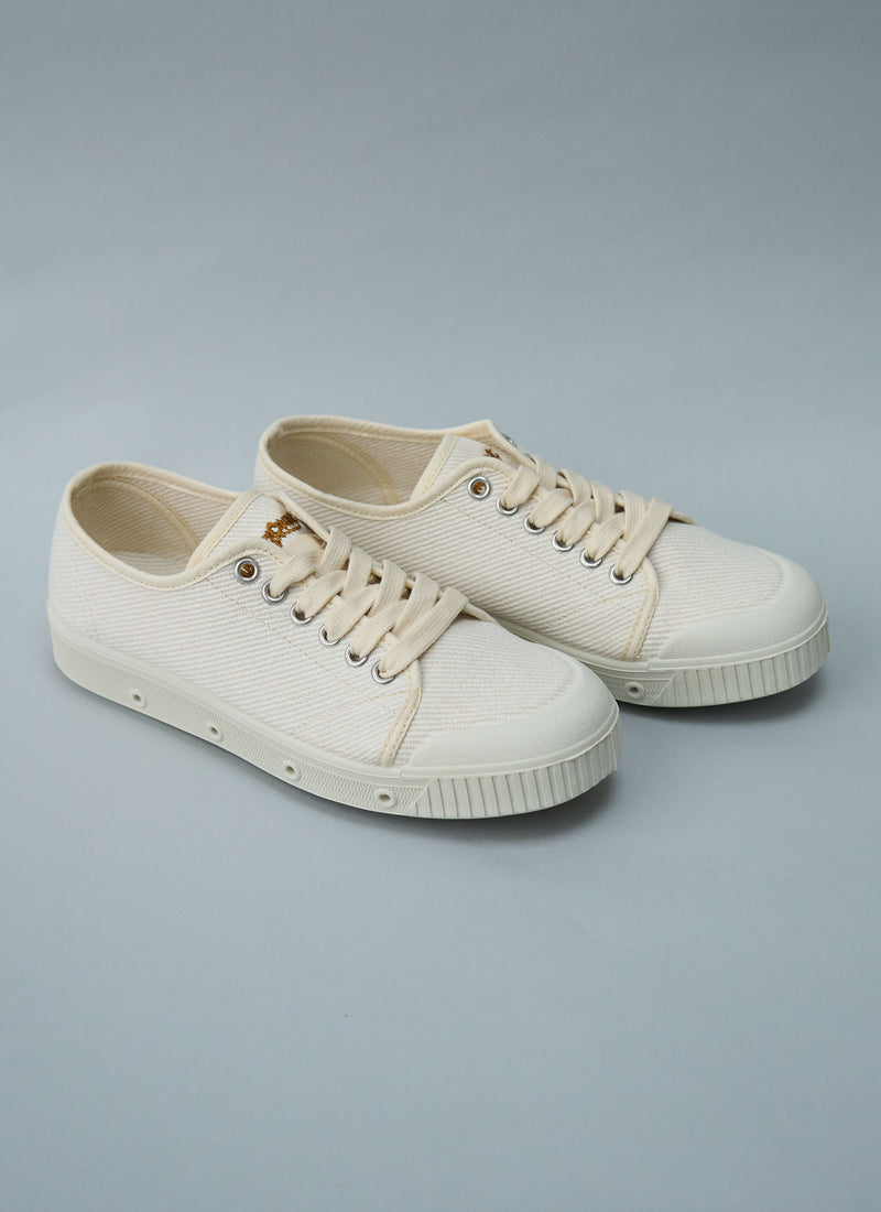 Reworn Spring Court Plimsolls Size 36 (685) | Ecru