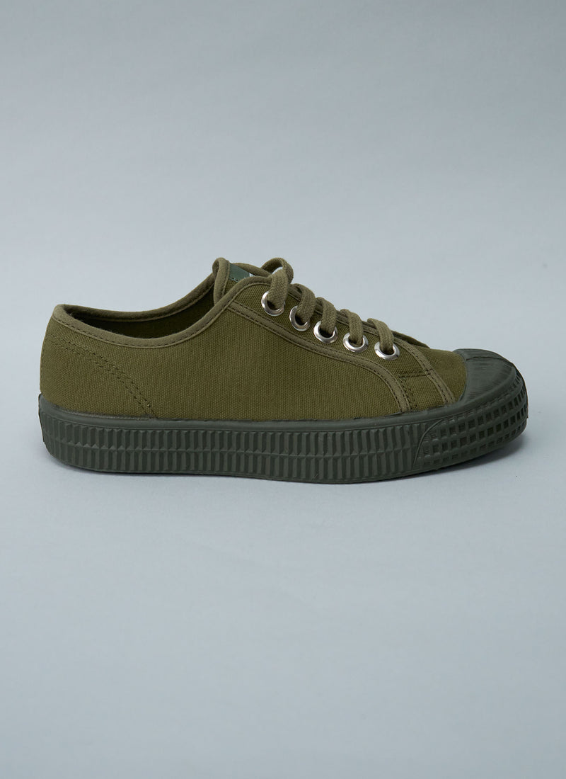 Reworn Novesta Star Master Plimsolls Size 36 (683) | Olive