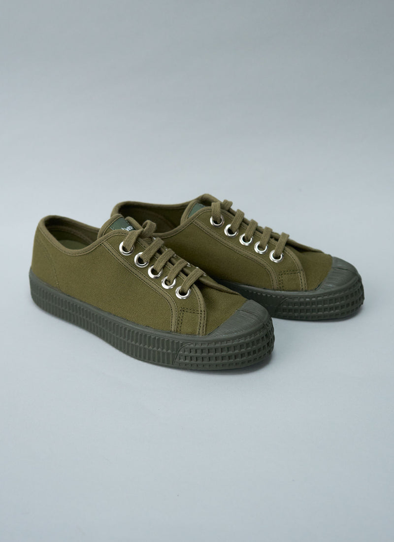 Reworn Novesta Star Master Plimsolls Size 36 (683) | Olive