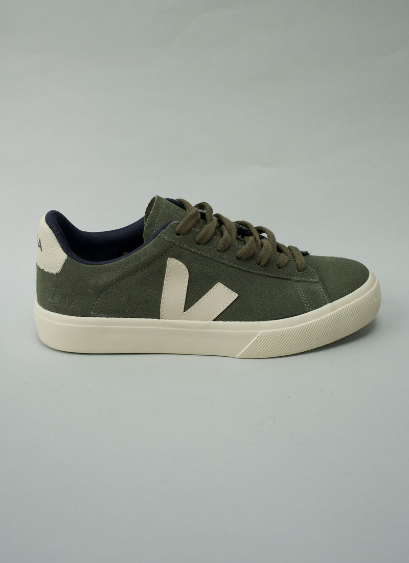 Reworn Veja Suede Trainers Size 38 (767) | Khaki