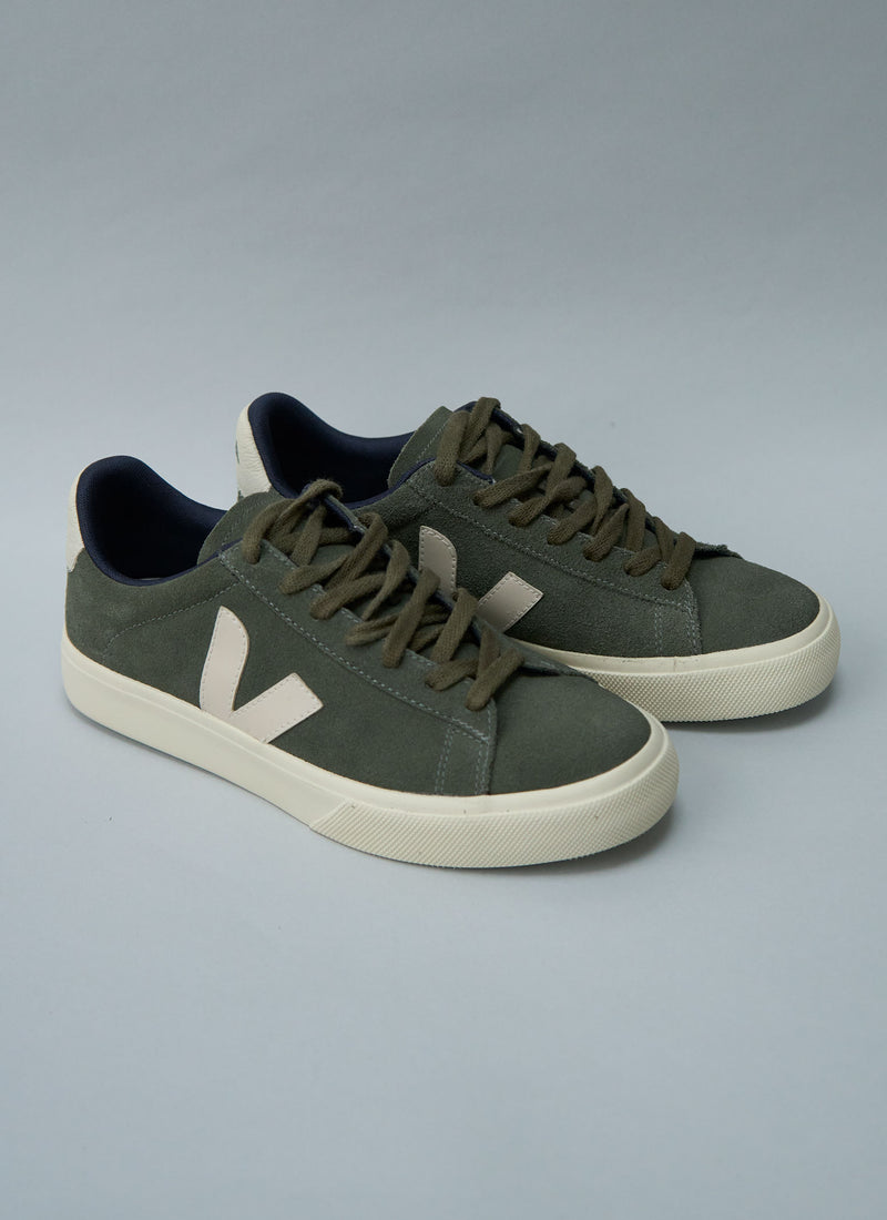 Reworn Veja Suede Trainers Size 39 (677) | Khaki