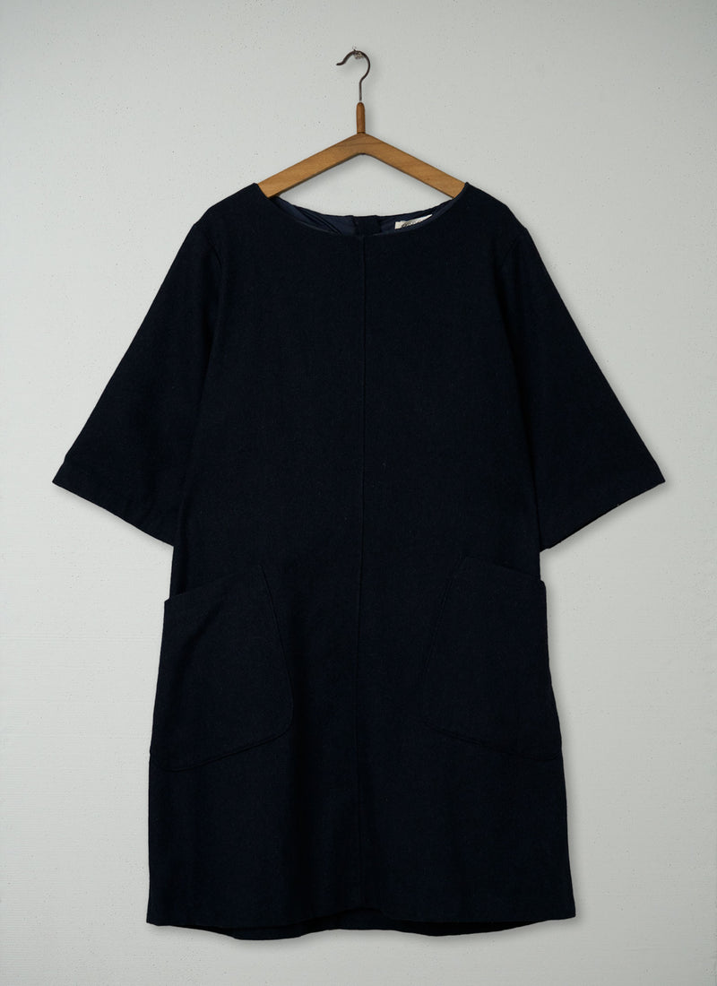 Reworn Ros Dress Size 14 (1963) | Navy