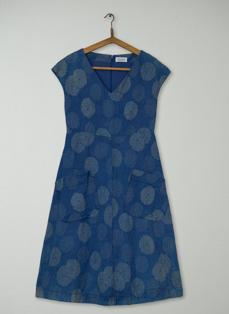 Reworn Asuka Print Dress Size 10 (1913) | Multi