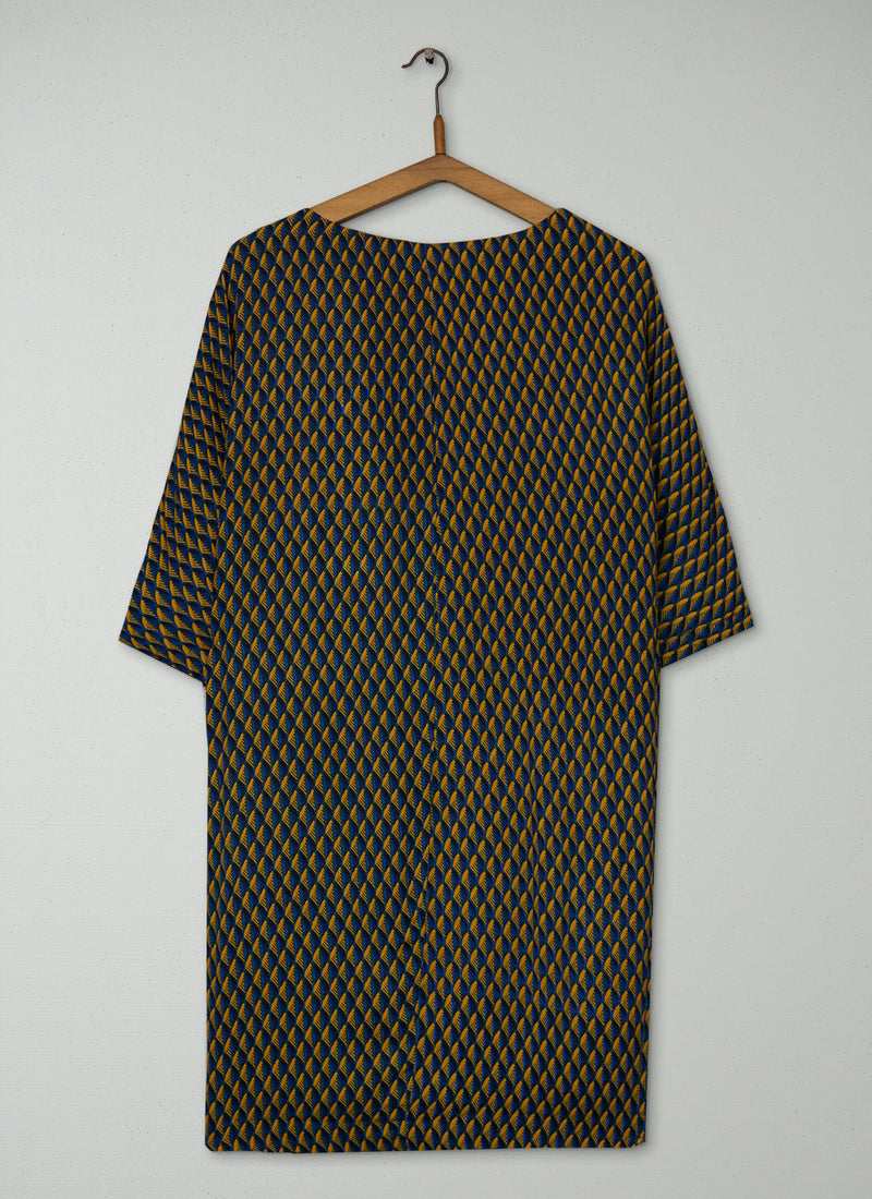 Reworn Miniature Leaf Print Dress Size 12 (1868) | Multi