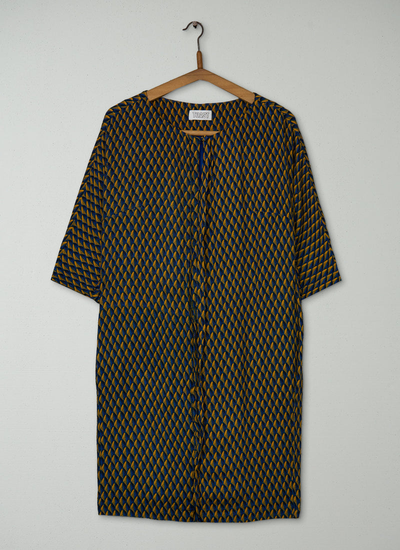 Reworn Miniature Leaf Print Dress Size 12 (1868) | Multi