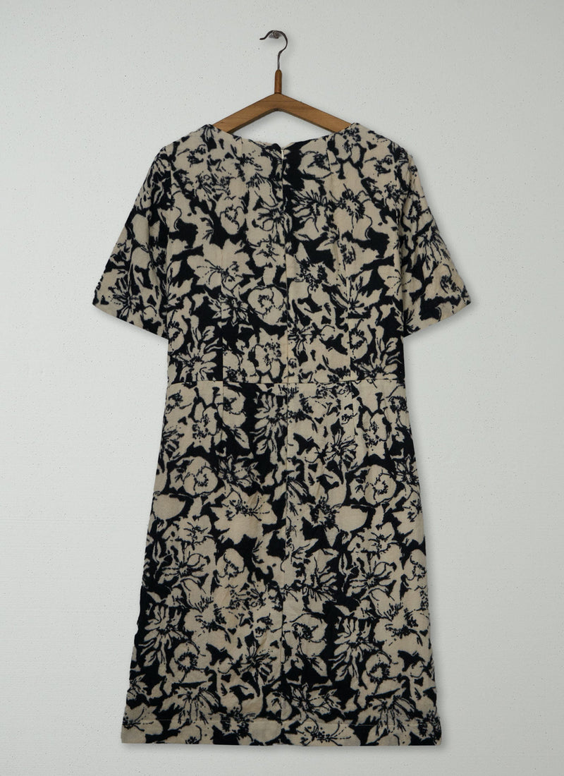 Reworn Inked Floral Dress Size 10 (2238) | Multi