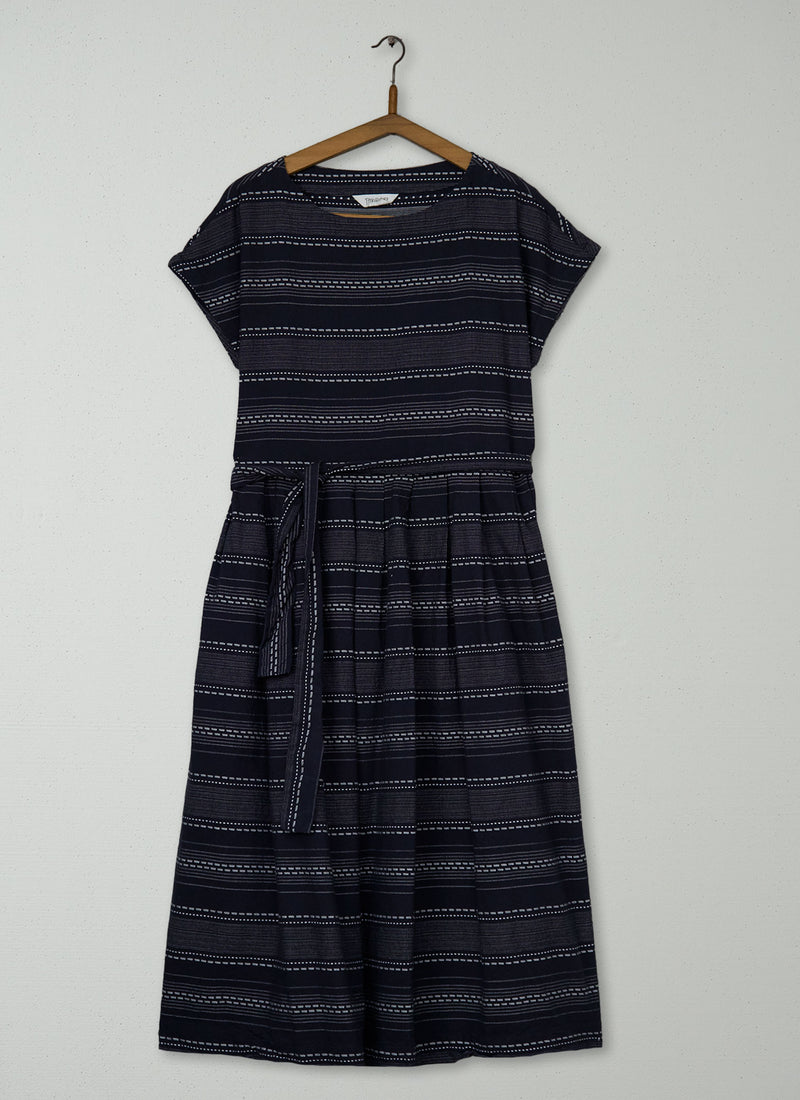 Reworn Woven Stripe Dress Size 14 (1899) | Multi