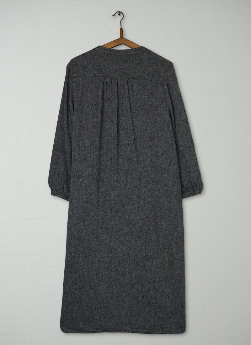 Reworn Emma Shirt Dress Size 12 (1869) | Charcoal