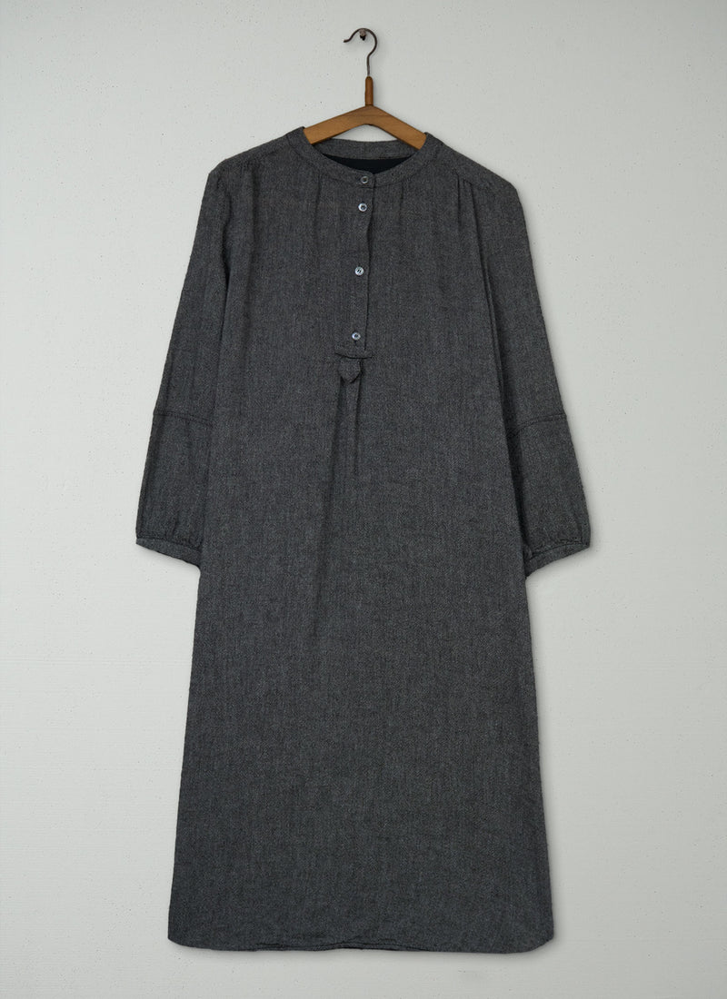 Reworn Emma Shirt Dress Size 12 (1869) | Charcoal