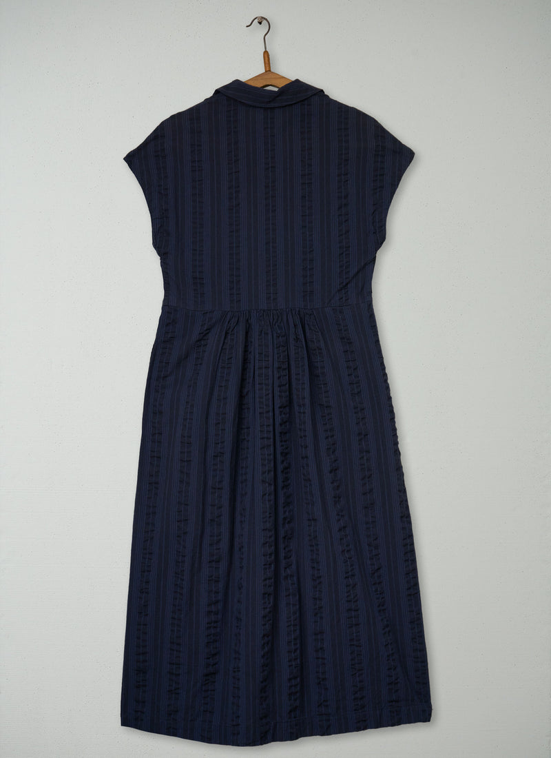 Reworn Stripe Cotton Dress Size 8 (1950) | Multi