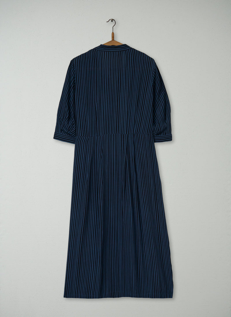Reworn Vertical Stripe Print Dress Size 8 (2059) | Multi