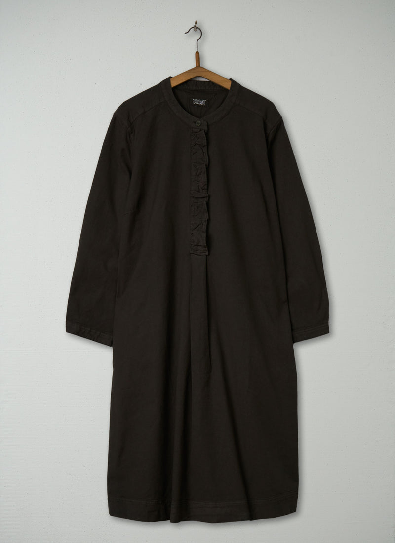 Reworn Ruffle Neck Shirt Dress Size 10 (1920) | Verdigris