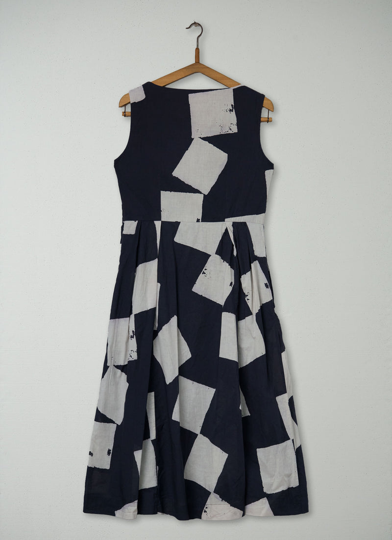 Reworn Diamond Print Dress Size 14 (2133) | Multi